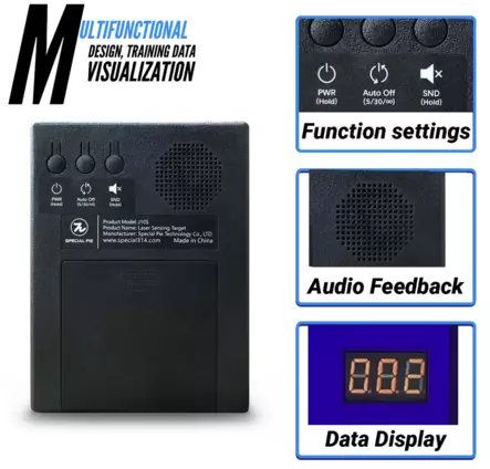 Special Pie lasersensitiivinen maalitaulu IDPA - Kylmäharjoittelu ja ammuntasimulaattorit - 23710 - 2