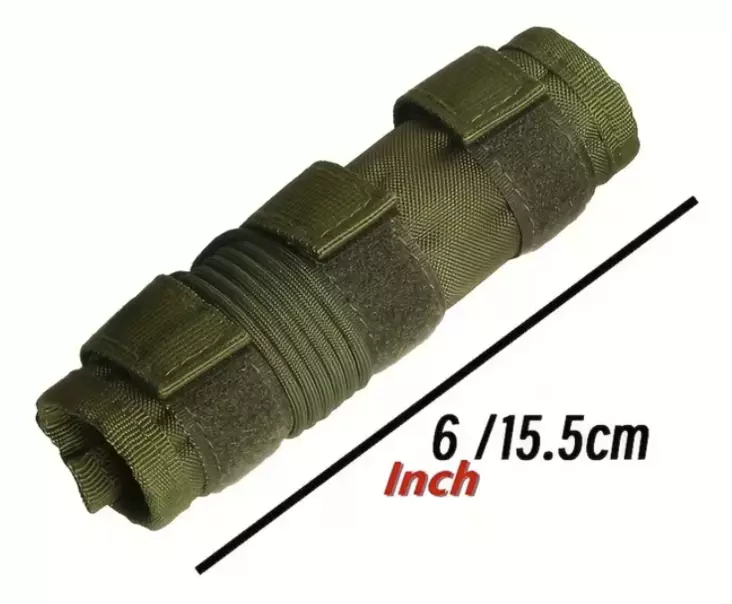 ATSC väreilysuoja äänenvaimentimiin 15,5 cm vihreä - Äänenvaimentimet ja niiden varusteet - 23670 - 1