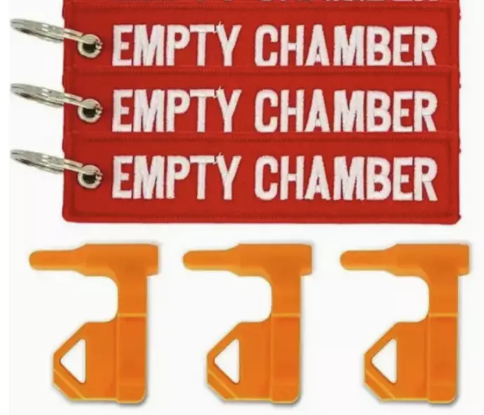 ATSC Empty Chamber tyhjän panospesän huomiomerkki lipulla 3 kpl setti - Puhdistuspenkit ja työkalut - 23520 - 1