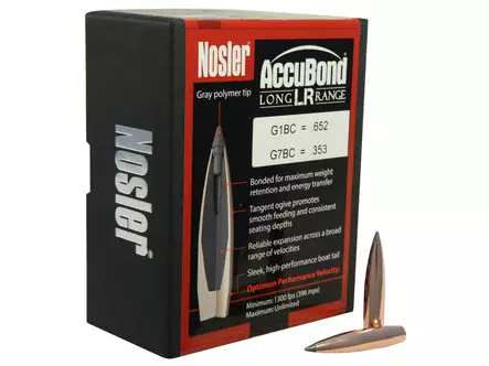 7 mm Nosler AccuBond-LR 168 grainia Spitzer 100 kpl - 7 mm (.284) - 12791 - 1
