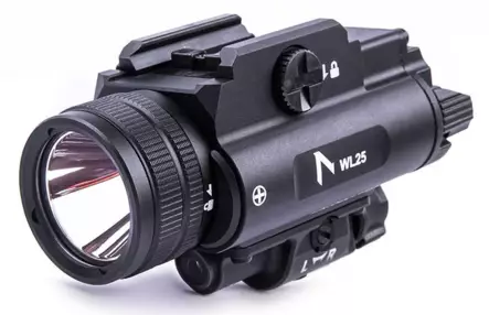 Nextorch WL25 asevalaisin 1200 lumenia 420 m vihreällä laserilla - Asevalaisimet
 - 23751 - 2