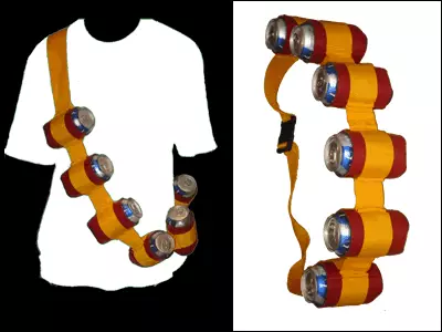 Beer Bandolier valkoinen/royal sininen - Kivat kamat - 10491 - 2