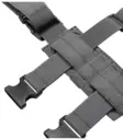 ATSC Pistoolikotelo Warrior M5 Spanker Elite Molle:n reisitelakka harmaa oikea/vasen - Valokotelot - 23541 - 3