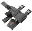 ATSC Pistoolikotelo Warrior M5 Spanker Elite Molle:n reisitelakka harmaa oikea/vasen - Valokotelot - 23541 - 4