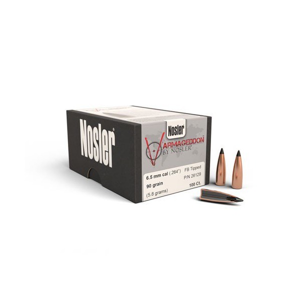 6,5 mm Nosler Varmageddon 90 grainia 100 kpl - 6,5 mm (.264) - 13541 - 1
