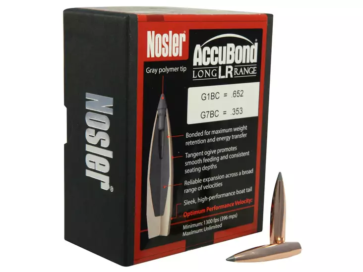 7 mm Nosler AccuBond-LR 168 grainia Spitzer 100 kpl - 7 mm (.284) - 12791 - 1