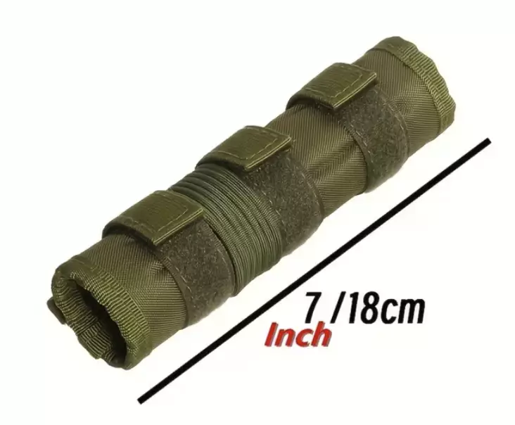 ATSC väreilysuoja äänenvaimentimiin 18 cm vihreä - Äänenvaimentimet ja niiden varusteet - 23671 - 1