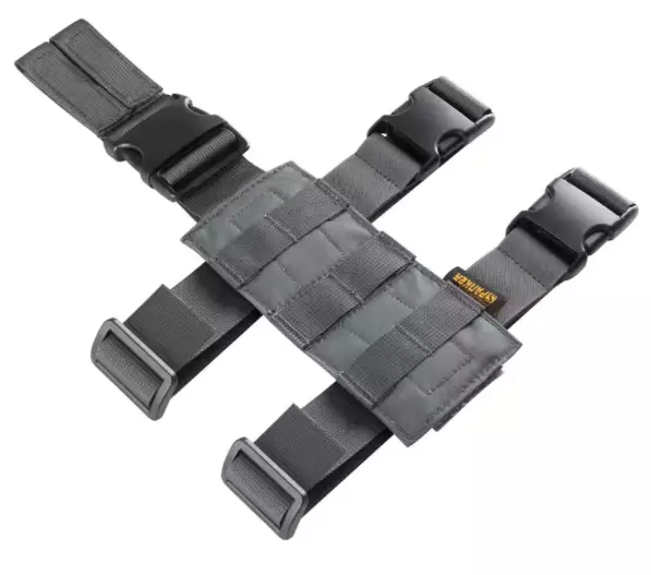 ATSC Pistoolikotelo Warrior M5 Spanker Elite Molle:n reisitelakka harmaa oikea/vasen - Valokotelot - 23541 - 1