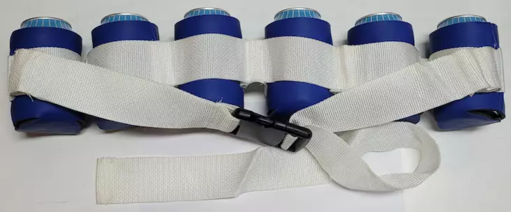 Beer Bandolier valkoinen/royal sininen - Kivat kamat - 10491 - 1