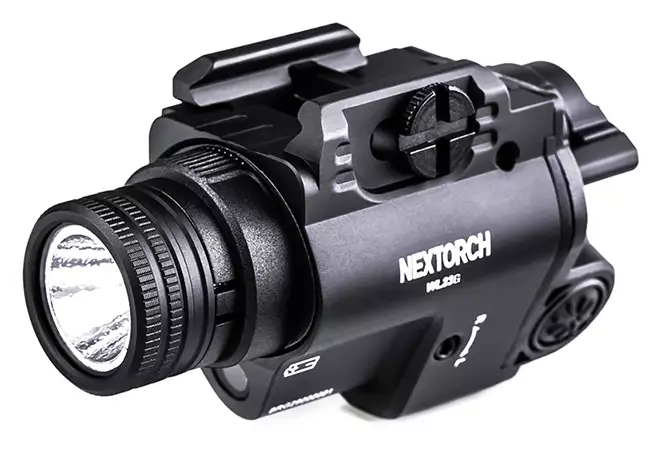 Nextorch WL23G asevalaisin 1300 lumenia 180 m vihreällä laserilla - Asevalaisimet
 - 22301 - 1