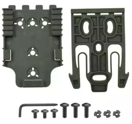 ATSC Pistoolikotelon QLS 19 / 22 pikakiinnityssetti vyökiinnikkeeseen vihreä - Koteloiden lisävarusteet - 23462 - 1