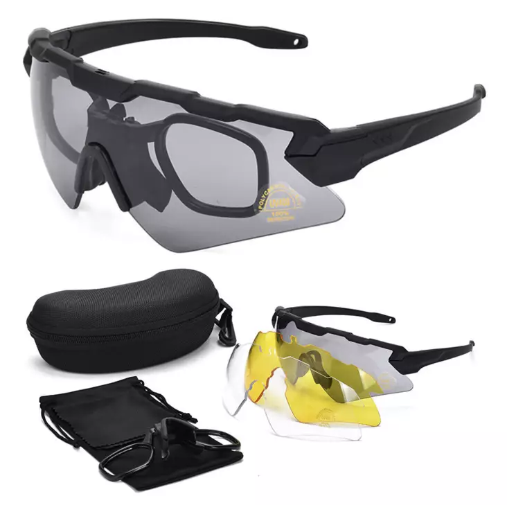 ATSC Protector Kit ballistiset ampujanlasit kolmella 2,5 mm linssillä - Ampujanlasit - 23542 - 1