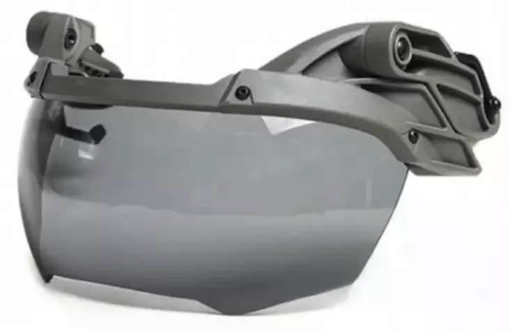 MBP TacVisor Flip ARC visiiri kypärään vihreä, 3 mm harmaa linssi - Kypärät ja niiden varusteet - 23622 - 1