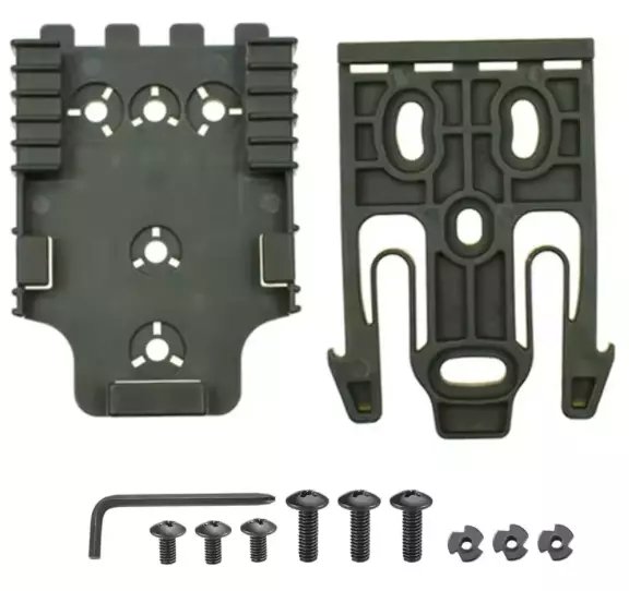 ATSC Pistoolikotelon QLS 19 / 22 pikakiinnityssetti vyökiinnikkeeseen vihreä - Koteloiden lisävarusteet - 23462 - 1