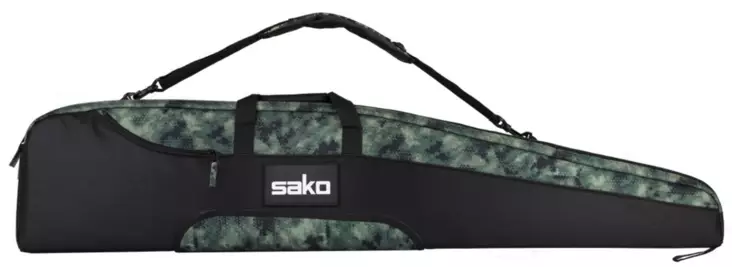 Sako asepussi kiikarikiväärille 134cm sivutaskulla ja kantohihnalla vihreä camo - Pehmeät pussit - 23302 - 1