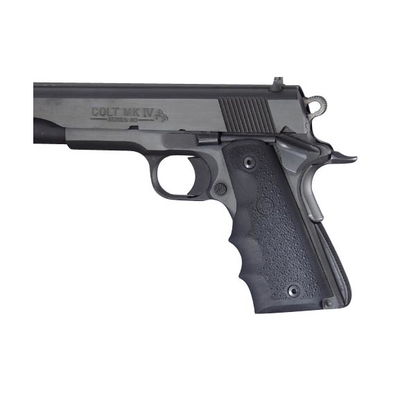 Hogue 1911 kahva sormiurilla, musta - Pistoolin ja revolverin kahvat - 10853 - 1