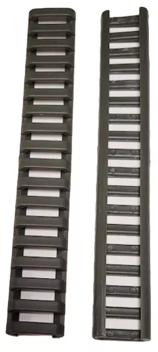 ATSC Picatinny-kiskon kuminen suoja vihreä 4 kpl setti - AR-15 - 23533 - 1