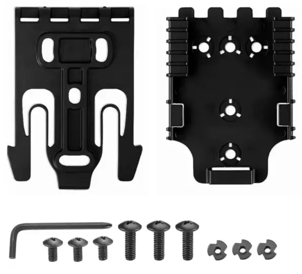 ATSC Pistoolikotelon QLS 19 / 22 pikakiinnityssetti vyökiinnikkeeseen musta - Koteloiden lisävarusteet - 23463 - 1
