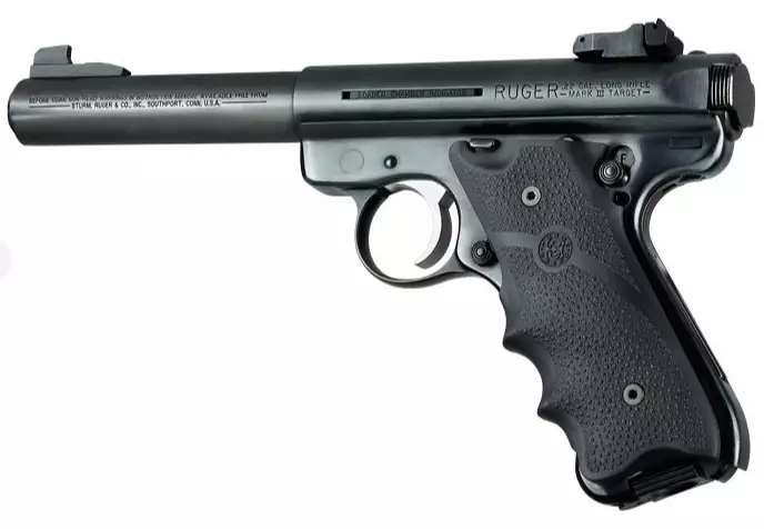 Hogue Ruger MK II&III kahva sormiurilla, musta - Pistoolin ja revolverin kahvat - 10863 - 1
