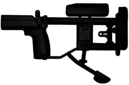 Sako TRG-22/42 taittoperätukki M08, musta - Sako TRG:n varusteet ja osat - 12084 - 1
