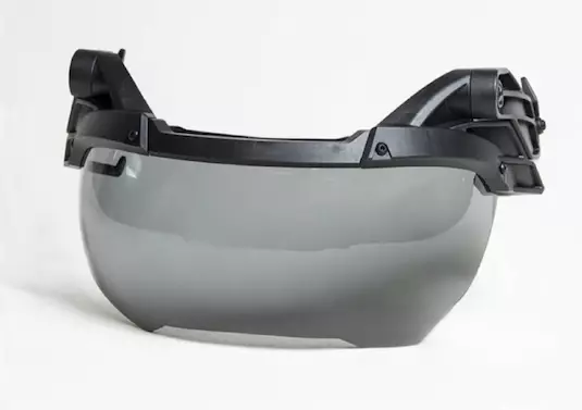 MBP TacVisor Flip ARC visiiri kypärään musta, 3 mm harmaa linssi - Kypärät ja niiden varusteet - 23624 - 1