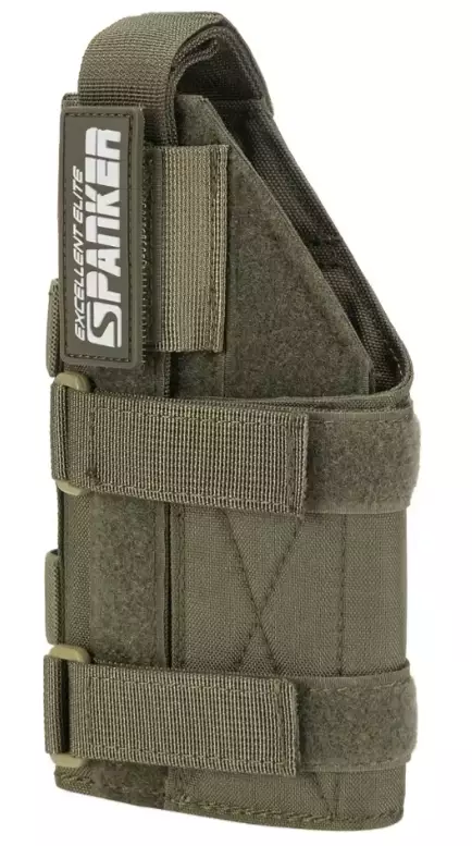 ATSC Pistoolikotelo Warrior M5 Spanker Elite Molle säädettävä yleismalli valoille Ranger Green vasenkätinen - Valokotelot - 23524 - 1