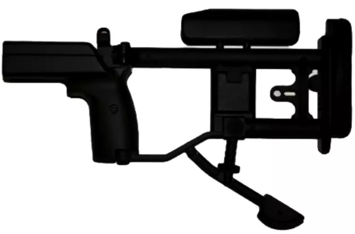 Sako TRG-22/42 taittoperätukki M08, musta - Sako TRG:n varusteet ja osat - 12084 - 1