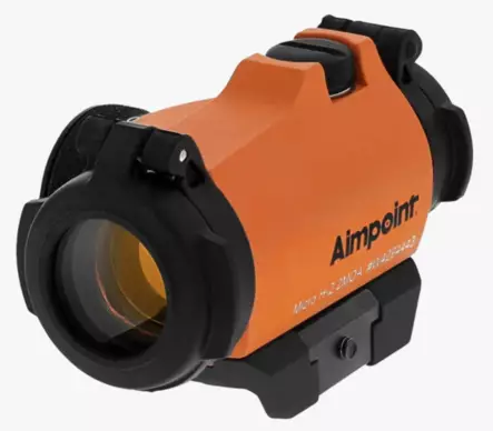 Aimpoint Micro H-2 Orange 2 MOA Weaver/Picatinny jalustalla - Punapistetähtäimet ja laserit - 23365 - 1
