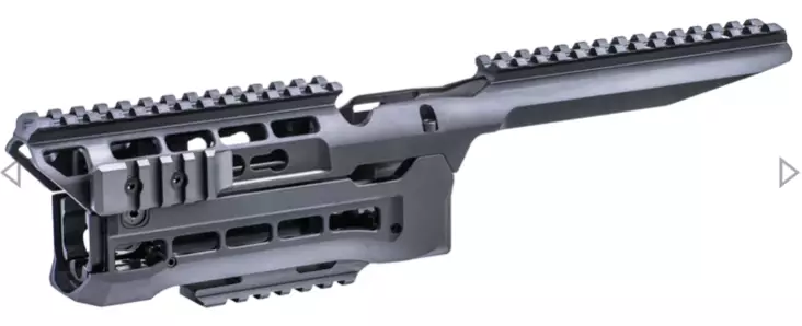 CAA AK-47 / AK-74 / AK-100 etutukkisetti Picatinny-kiskoilla ja Keymod-lovilla, alumiinia - Muut kiväärit - 17235 - 1