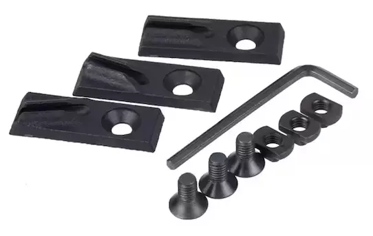 ATSC johtokiinnike M-LOK kiskoon muovi musta 3 kpl setti - Asevalaisimet
 - 23505 - 1