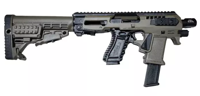 CAA Micro Roni 4X Glock 17/19/19X/22/23/25/31/32/45 Gen 3+4+5 M4 CBS vihreä - Pistoolin konversiokitit - 23105 - 1