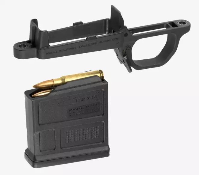 Magpul vaihtosarja AICS lippaille Remington 700 Hunter tukkiin, sisältää 5 patruunan 308 Win lippaan - Muut kiväärit - 12765 - 1