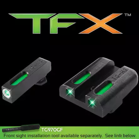 Truglo TFX tritium valokuitu yhdistelmätähtäimet Glock matalat - Pistoolien ja revolverien tähtäimet - 12976 - 1