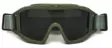 ATSC Combat Forest Ops Kit Plus ballistiset suojalasit kolmella 4 mm linssillä ja lisäpehmusteella, vihreä - Ampujanlasit - 23546 - 1