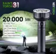 Nextorch Saint Torch 31 taktinen valaisin / hakuvalo 20000 lumenia 740 m - Käsivalaisimet
- 22356 - 12