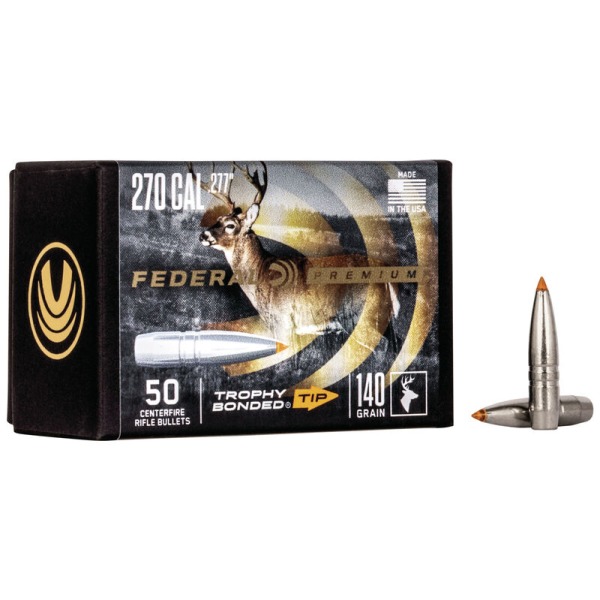 .277 Federal 140 grainia Trophy Bonded Tip 50 kpl - .277 - 14846 - 1