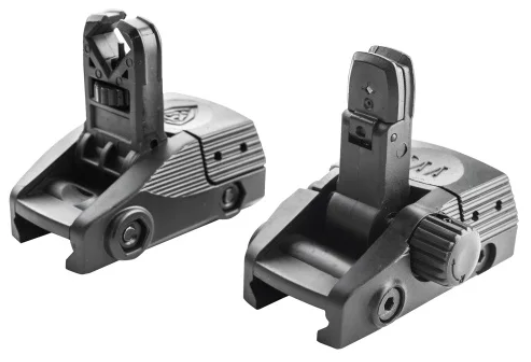 CAA Picatinny polymeerinen flip-up etu- ja takatähtäinsetti - AR-15 - 17236 - 1