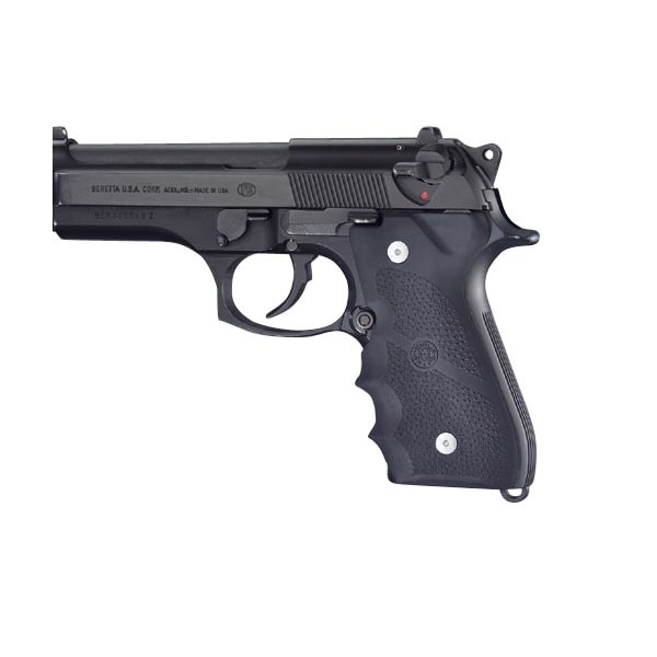 Hogue Beretta 92 kumikahva, musta - Pistoolin ja revolverin kahvat - 10856 - 1