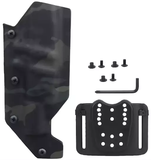 ATSC Pistoolikotelo Warrior M4 SD2 valo- ja äänenvaimenninmalli High Ride Multicam tumma oikeankätinen - Valokotelot - 23486 - 1