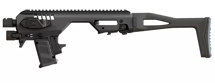 CAA Micro Roni 4X Glock 17/19/19X/22/23/25/31/32/45 Gen 3+4+5 musta - Pistoolin konversiokitit - 23096 - 1