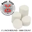 Bore Tech puhdistuslappu pyöreä 1 1/4" 1000 kpl, .22 - 6 mm kaliipereille - Puhdistuslaput ja lapuntyöntimet - 22127 - 1