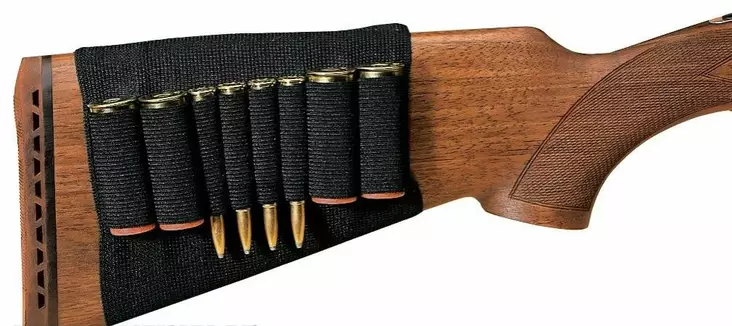 Parforce Panoskotelo aseen perään 4:lle kiväärin panokselle ja 4:lle haulikon panokselle - Panosvyöt ja -kotelot - 12507 - 1