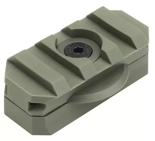 ATSC ARC kypäräkiskon Picatinny/Weaver adapteri 360°- kääntyvä oliivi - Otsa- ja kypärävalaisimet
 - 22387 - 1