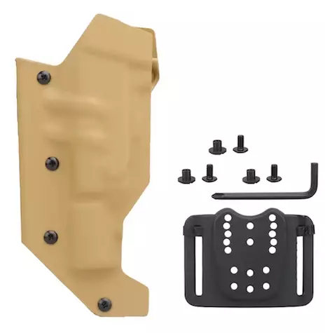 ATSC Pistoolikotelo Warrior M4 SD1 valo- ja äänenvaimenninmalli High Ride hiekka oikeankätinen - Valokotelot - 23507 - 1