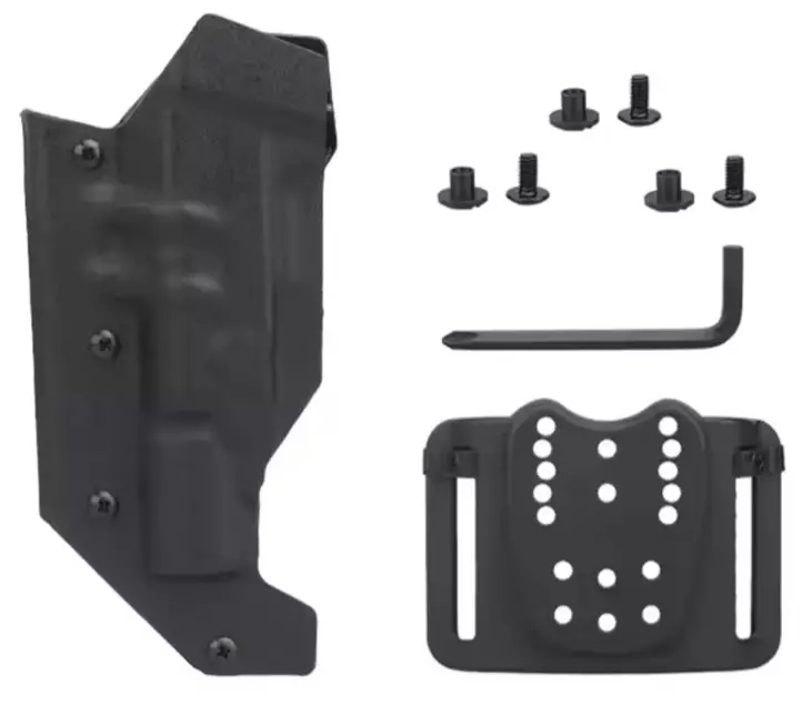 ATSC Pistoolikotelo Warrior M4 SD1 valo- ja äänenvaimenninmalli High Ride musta oikeankätinen - Valokotelot - 23487 - 1