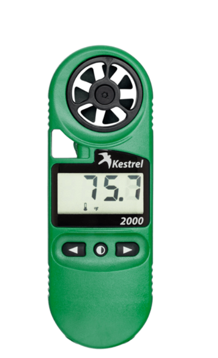 Kestrel 2000 lämpö- ja tuulimittari, vihreä - Tuulennopeusmittarit - 19737 - 1
