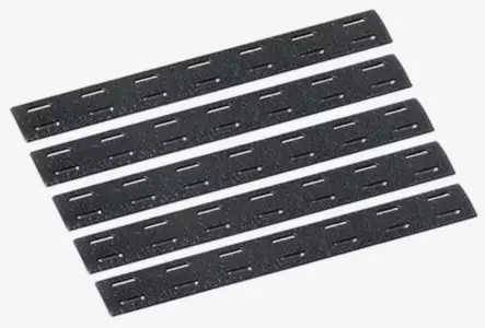 ATSC suojapalat non-slip MLok kiskoon 5 kpl setti musta - AR-15 - 23738 - 1