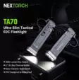 Nextorch TA70 taktinen valaisin 3500 lumenia 220 m litteämalli - Käsivalaisimet
 - 23548 - 7