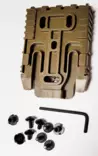 ATSC Pistoolikotelon QLS 19 / 22 pikakiinnityssetti vyökiinnikkeeseen hiekka - Koteloiden lisävarusteet - 23498 - 1
