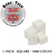 Bore Tech puhdistuslappu neliö 3/4" 1000 kpl, .17 kaliiperille - Puhdistuslaput ja lapuntyöntimet - 22168 - 1